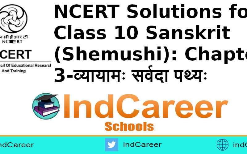 NCERT Solutions for Class 10 Sanskrit (Shemushi): Chapter 3-व्यायामः सर्वदा पथ्यः