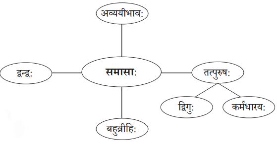 NCERT Solutions for Class 10 Sanskrit (Bhav): Chapter 7-समासा: