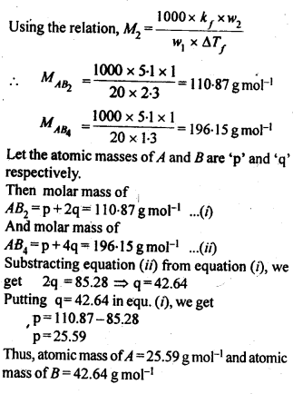 NCERT Solutions for 12th Class Chemistry: Chapter 2-Solutions Ex.2.20