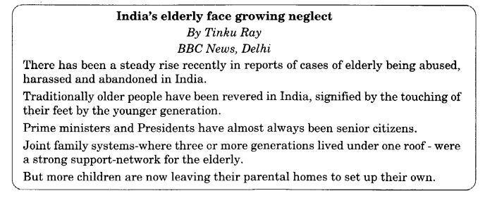 NCERT Solutions for 10th Class English Literature (Drama): Chapter 13-The Dear Departed Que. 2
