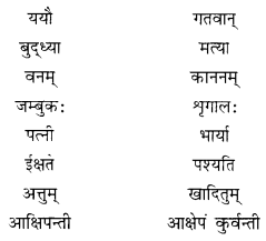 NCERT Solutions for Class 10 Sanskrit (Shemushi): Chapter 2- बुद्धिर्बलवती सदा Que. 6