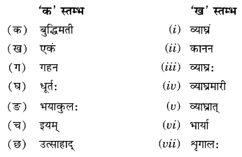 NCERT Solutions for Class 10 Sanskrit (Shemushi): Chapter 2- बुद्धिर्बलवती सदा Que. 7