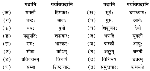 NCERT Solutions for Class 10 Sanskrit (Shemushi): Chapter 4-शिशुलालनम् Que. 7