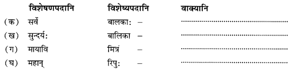 NCERT Solutions for Class 10 Sanskrit (Shemushi): Chapter 4-शिशुलालनम् Que. 7