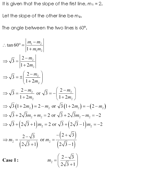 NCERT Solutions for 11th Class Maths: Chapter 10-Straight Lines Ex. 10.3 Que. 12