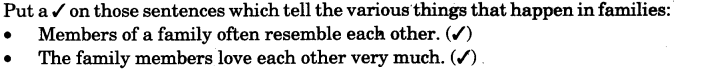 NCERT Solutions for 3rd Class Environmental Studies: Chapter 21-Families Can Be Different Que. 4