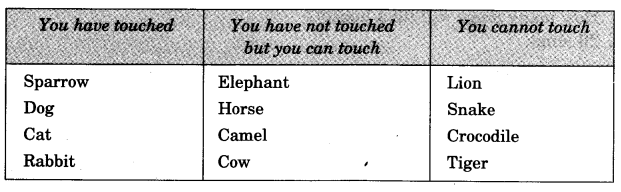 NCERT Solutions for 3rd Class Environmental Studies: Chapter 19-Our Friends-Animal Que. 16