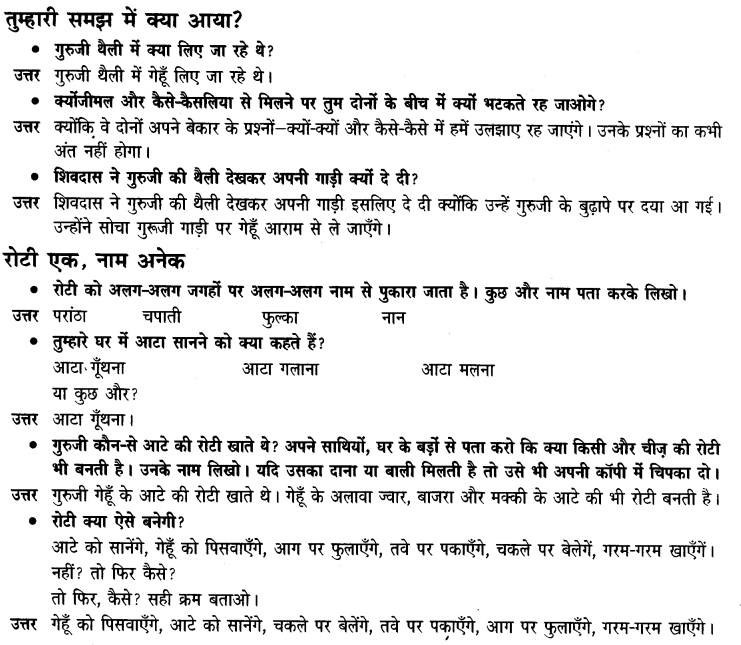 NCERT Solutions for Class 3rd Hindi: Chapter 10-क्योंजीमल और कैसे -कैसलिया