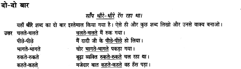 NCERT Solutions for Class 3rd Hindi: Chapter 12-जब मुझे साँप ने काटा