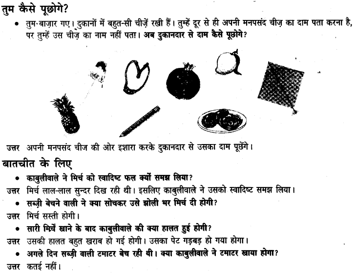 NCERT Solutions for Class 3rd  Hindi: Chapter 13-मिर्च का मज़ा