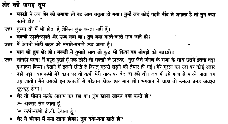 NCERT Solutions for 3rd Class Hindi: Chapter 2-शेख़ीबाज़- मक्खी