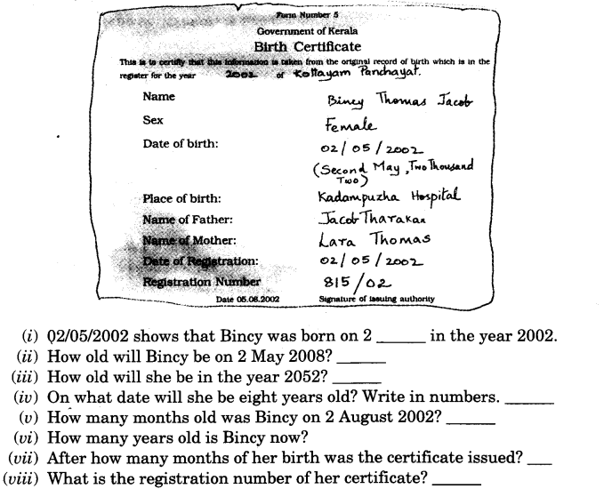 NCERT Solutions for 3rd Class Maths: Chapter 7-Time Goes On