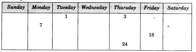 NCERT Solutions for 3rd Class Maths: Chapter 7-Time Goes On