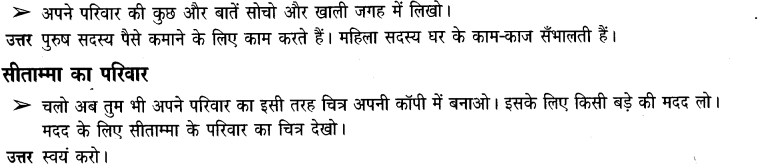 NCERT Solutions for Class 3rd Environmental Science –(पर्यावरण अध्ययन): Chapter 21-तरह -तरह के परिवार