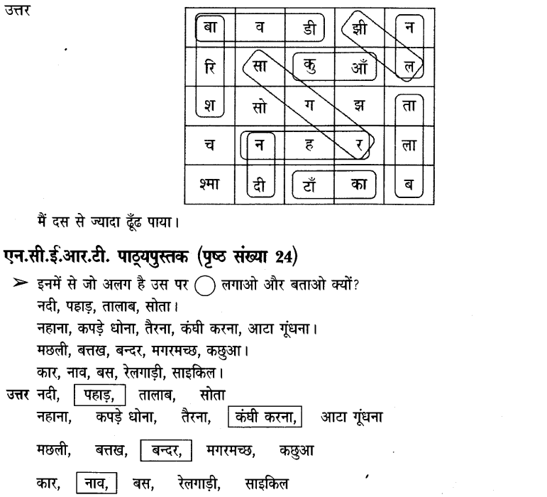 NCERT Solutions for Class 3rd Environmental Science –(पर्यावरण अध्ययन): Chapter 3-पानी रे पानी