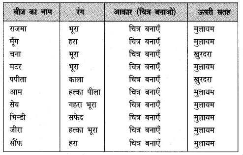 NCERT Solutions for 5th Class Environmental Science –(पर्यावरण अध्ययन): Chapter 5-बीज ,बीज ,बीज्