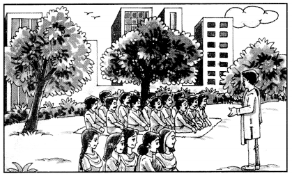 NCERT Solutions for Class 10 Sanskrit Grammar: खण्डः ‘ख’ (रचनात्मक कार्यम्)-चित्रवर्णनम् अथवा अनुच्छेदलेखनम्