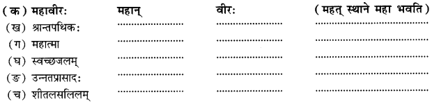 NCERT Solutions for Class 10 Sanskrit Grammar: खण्डः ‘ग’ (अनुप्रयुक्त-व्याकरणम्)-समासाः