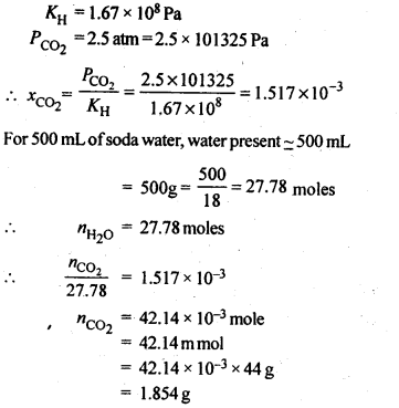 NCERT Solutions for 12th Class Chemistry: Chapter 2-Solutions Ex.2.7