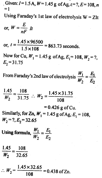 NCERT Solutions for 12th Class Chemistry: Chapter 3-Electrochemistry Ex.3.16