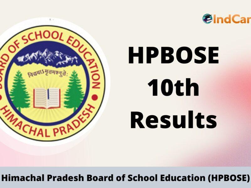 HPBOSE 10th Result