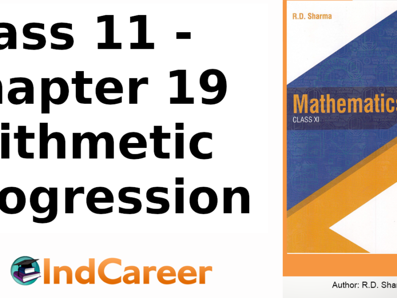 RD Sharma Solutions for Class 11 Maths Chapter 19–Arithmetic Progressions
