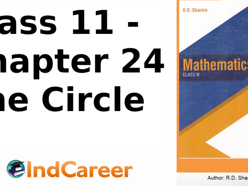 RD Sharma Solutions for Class 11 Maths Chapter 24–The Circle