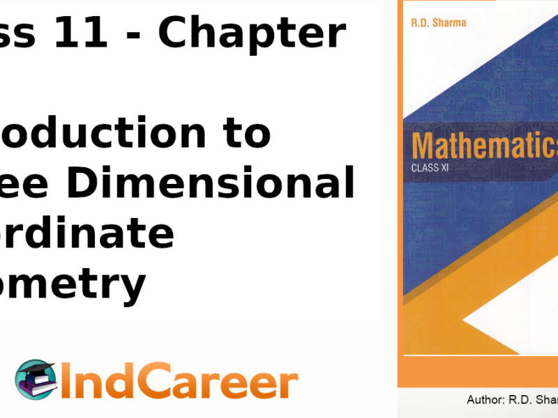 RD Sharma Solutions for Class 11 Maths Chapter 28–Introduction to Three Dimensional Coordinate Geometry