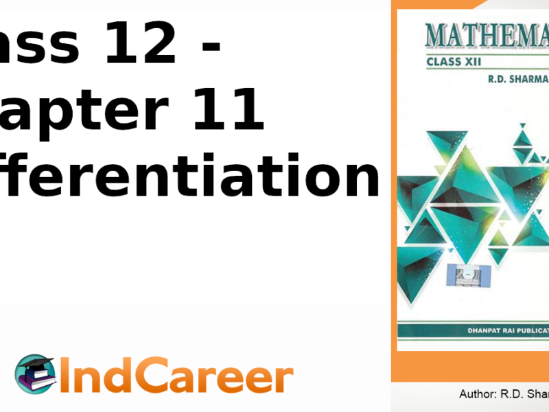 RD Sharma Solutions for Class 12 Maths Chapter 11–Differentiation