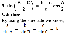 RD Sharma Solutions for Class 11 Maths Chapter 10 – Sine and Cosine Formulae and their Applications image - 26