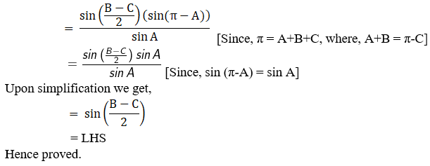 RD Sharma Solutions for Class 11 Maths Chapter 10 – Sine and Cosine Formulae and their Applications image - 29
