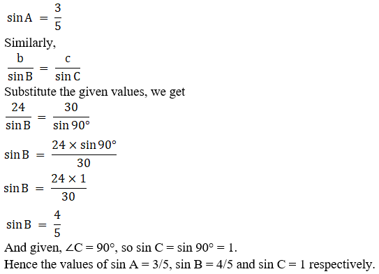 RD Sharma Solutions for Class 11 Maths Chapter 10 – Sine and Cosine Formulae and their Applications image - 4