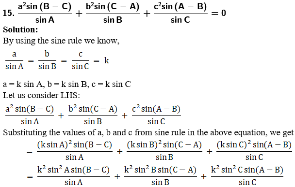 RD Sharma Solutions for Class 11 Maths Chapter 10 – Sine and Cosine Formulae and their Applications image - 37