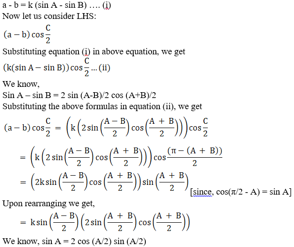 RD Sharma Solutions for Class 11 Maths Chapter 10 – Sine and Cosine Formulae and their Applications image - 9