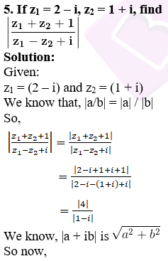 RD Sharma Solutions for Class 11 Maths Chapter 13 – Complex Numbers