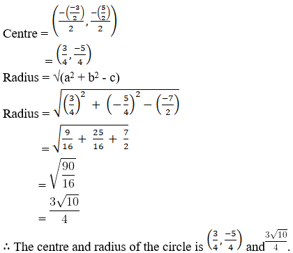 RD Sharma Solutions for Class 11 Maths Chapter 24 – The Circle