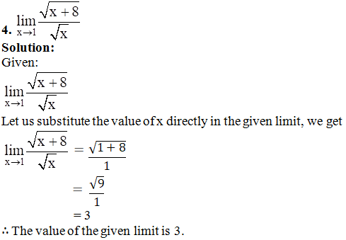 RD Sharma Solutions for Class 11 Maths Chapter 29 – Limits