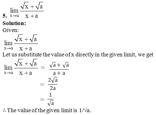 RD Sharma Solutions for Class 11 Maths Chapter 29 – Limits