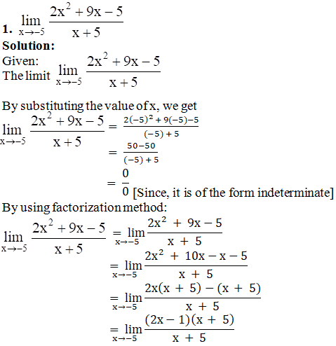 RD Sharma Solutions for Class 11 Maths Chapter 29 – Limits