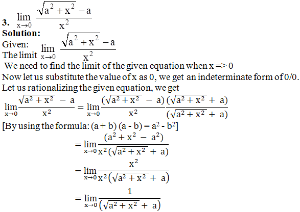 RD Sharma Solutions for Class 11 Maths Chapter 29 – Limits