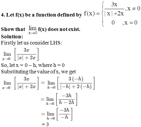 RD Sharma Solutions for Class 11 Maths Chapter 29 – Limits