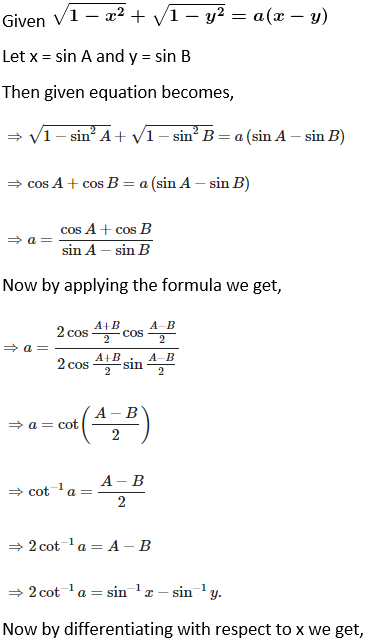 RD Sharma Solutions for Class 12 Maths Chapter 11 Diffrentiation