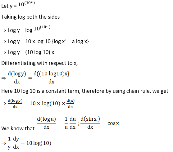 RD Sharma Solutions for Class 12 Maths Chapter 11 Diffrentiation