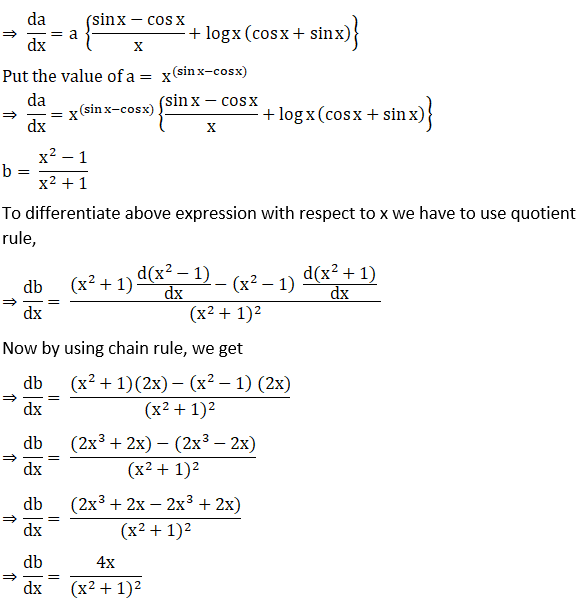 RD Sharma Solutions for Class 12 Maths Chapter 11 Diffrentiation