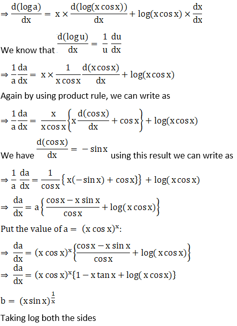 RD Sharma Solutions for Class 12 Maths Chapter 11 Diffrentiation