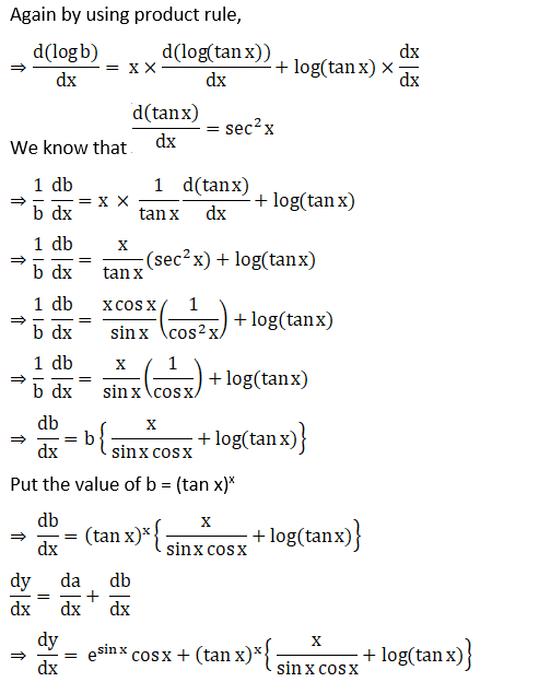RD Sharma Solutions for Class 12 Maths Chapter 11 Diffrentiation
