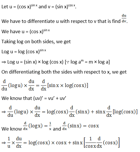 RD Sharma Solutions for Class 12 Maths Chapter 11 Diffrentiation