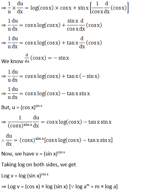 RD Sharma Solutions for Class 12 Maths Chapter 11 Diffrentiation