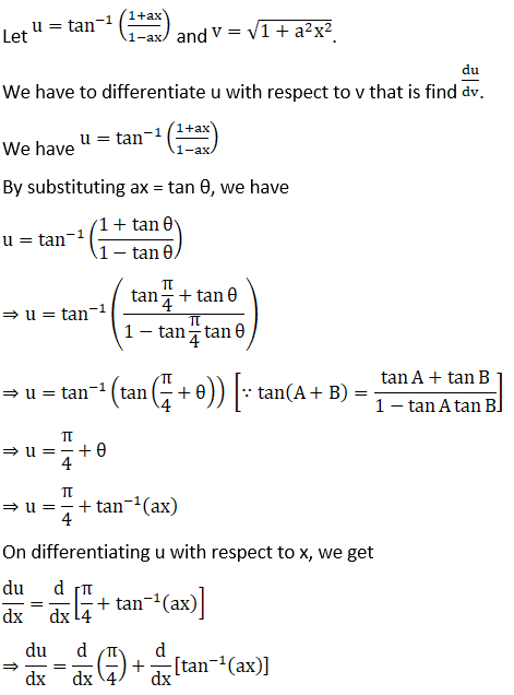 RD Sharma Solutions for Class 12 Maths Chapter 11 Diffrentiation