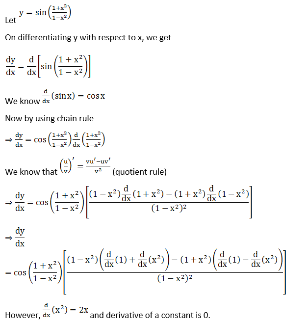 RD Sharma Solutions for Class 12 Maths Chapter 11 Diffrentiation